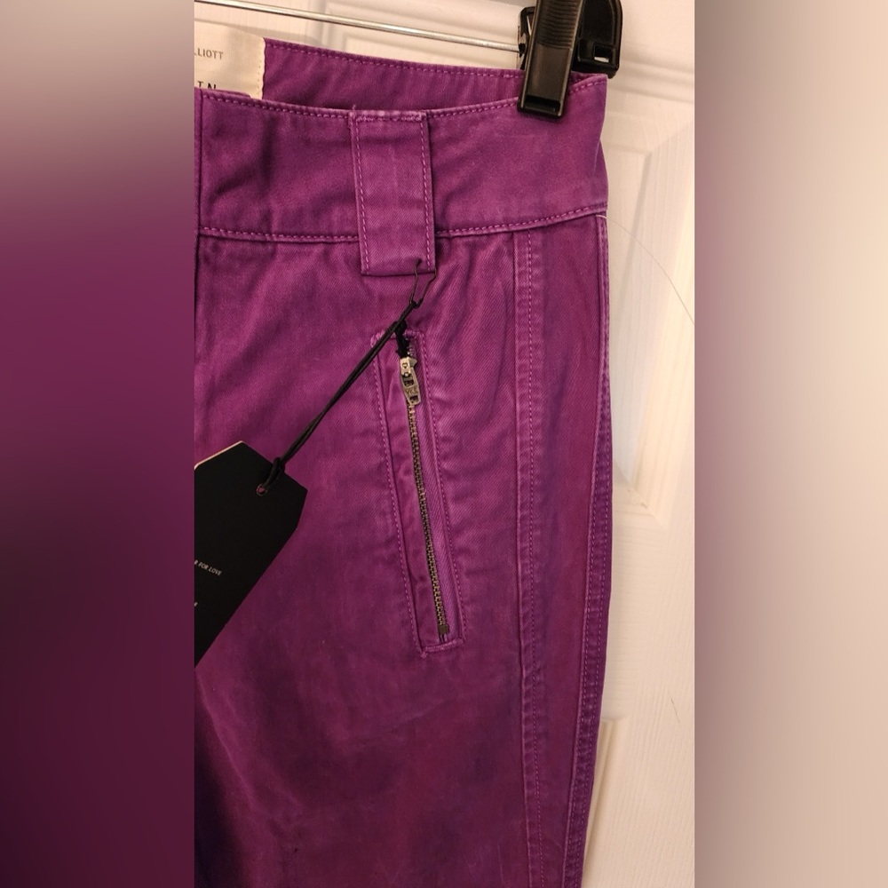 Current/Elliott The Captain The Encode in Truffle Women’s Purple Size 26 - Picture 11 of 14
